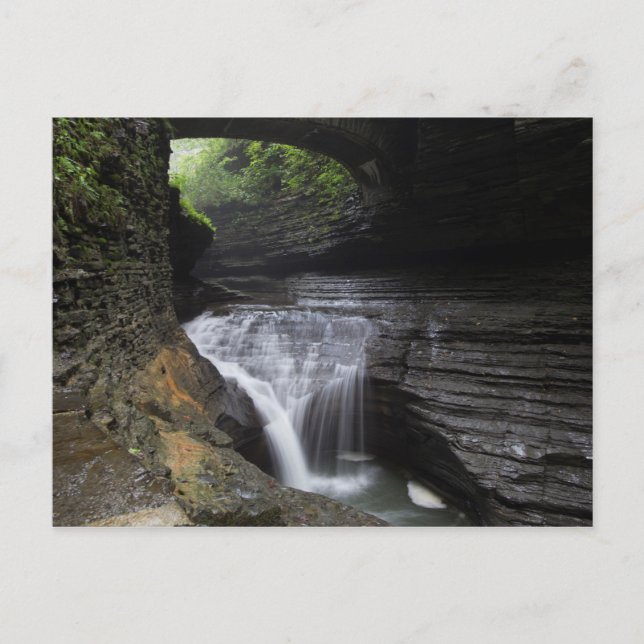 Postal Cataratas Minnehaha, Parque Estatal Watkins Glen,  (Anverso)
