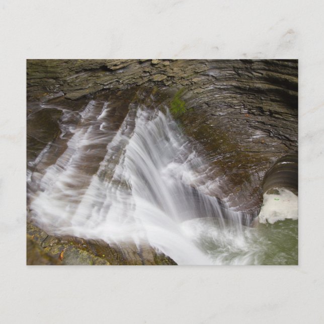 Postal Cataratas Minnehaha, Parque Estatal Watkins Glen,  (Anverso)