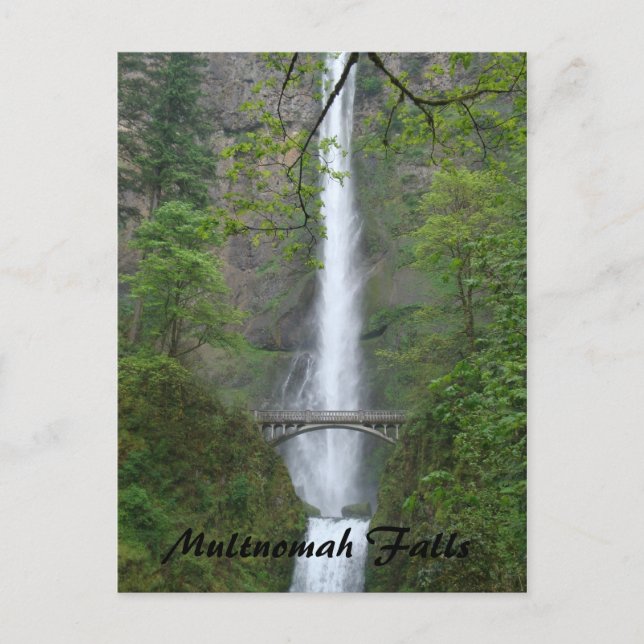 Postal Cataratas Multnomah (Anverso)