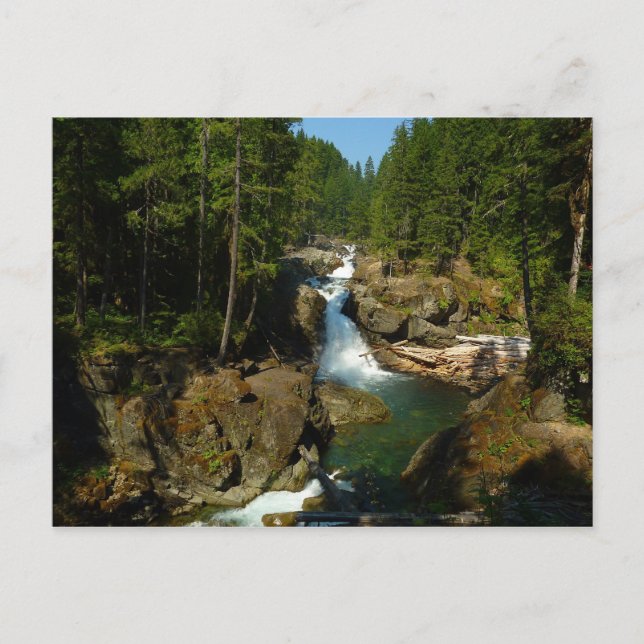 Postal Cataratas plateadas en el Parque Nacional Mount Ra (Anverso)