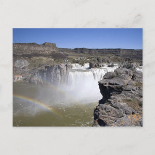 Postal Cataratas Shoshone en el río Snake en Twin Falls,