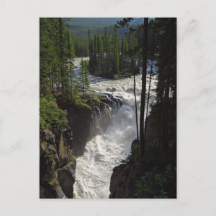 Postal Cataratas Sunwapta En El Parque Nacional De Jasper