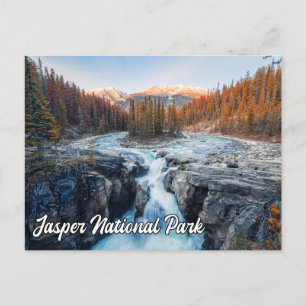 Postal Cataratas Sunwapta, Parque Nacional Jasper