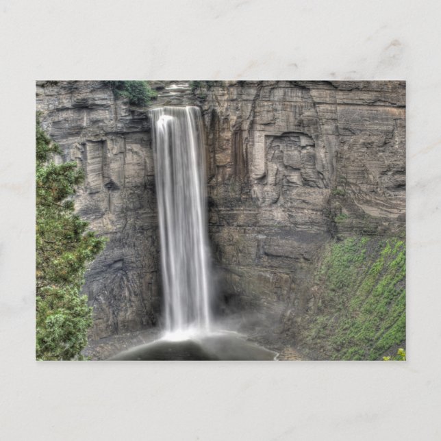 Postal Cataratas Taughannock, Nueva York (Anverso)