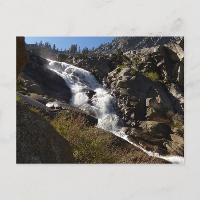 Postal Cataratas Tokopah II en el Parque Nacional Sequoia (Anverso)
