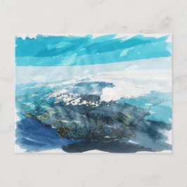 Postal Cataratas tropicales de Isla Reunión