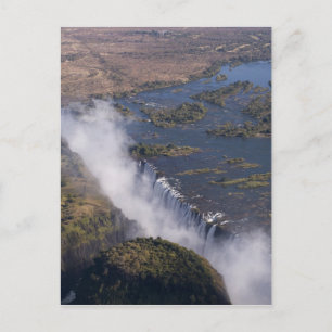 Postal Cataratas Victoria, río Zambesi, Zambia - Zimbabue