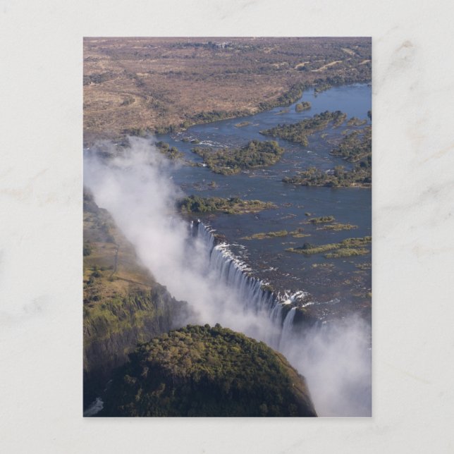 Postal Cataratas Victoria, río Zambesi, Zambia - Zimbabue (Anverso)