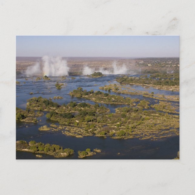 Postal Cataratas Victoria, río Zambesi, Zambia - Zimbabue (Anverso)