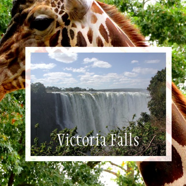 Postal Cataratas Victoria, Zambia, Zimbabue (Subido por el creador)