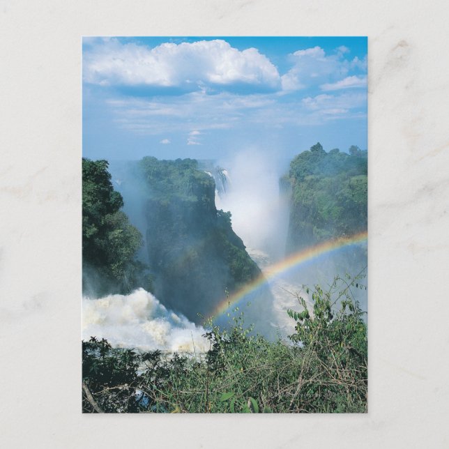 Postal Cataratas Victoria, Zimbabue (Anverso)