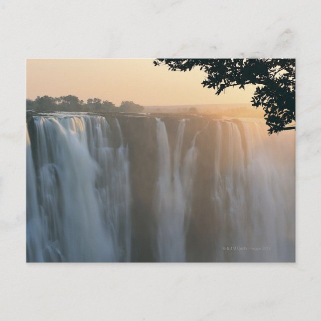 Postal Cataratas Victoria, Zimbabwe, África (Anverso)