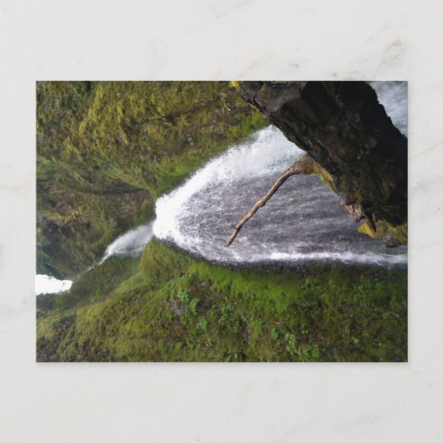 Postal Cataratas Wahkeena, Oregón (Anverso)