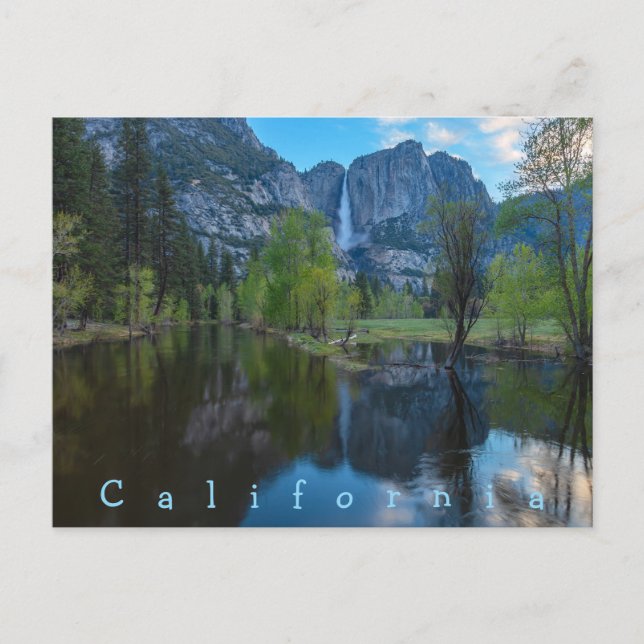 Postal Cataratas Yosemite (Anverso)