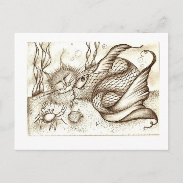 Postal catarro dormido (Anverso)