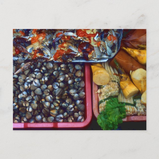 Postal Catch of the Day Seafood Market Taipei, Taiwán (Anverso)