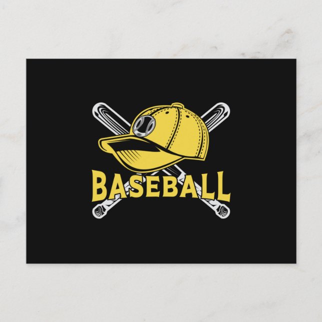Postal Catcher Pitcher Bat Funny Gift (Anverso)