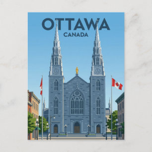 Postal Catedral Basílica de Notre-Dame Canadá