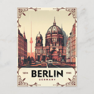 Postal catedral berlín vintage - Iglesia colegiada