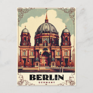 Postal catedral berlín vintage - Iglesia colegiada