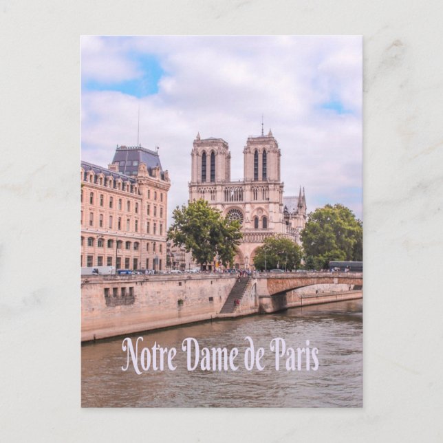 Postal Catedral Católica de Notre Dame de París (Anverso)