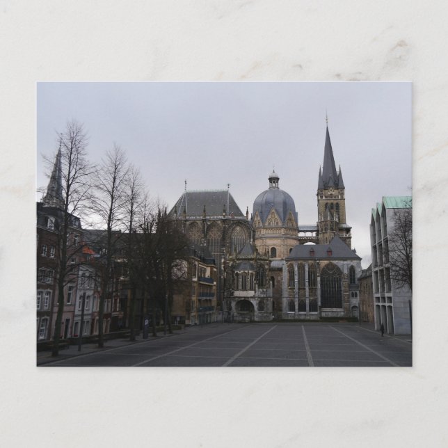 Postal Catedral de Aachen, Alemania (Anverso)