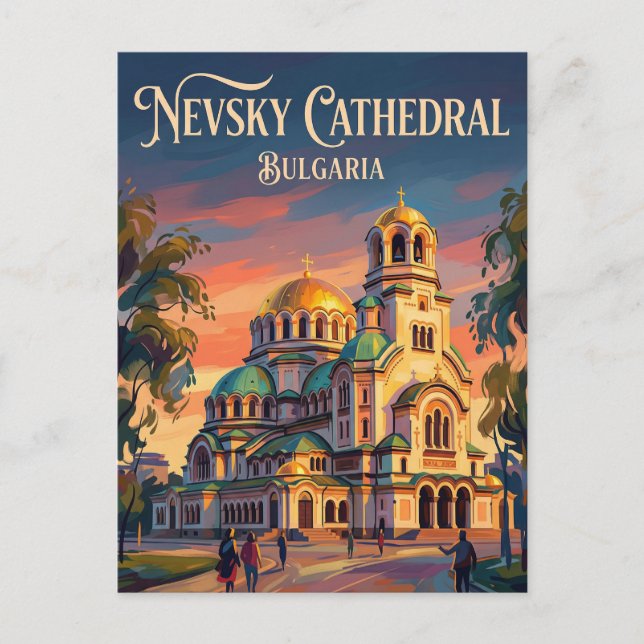 Postal Catedral de Alejandro Nevski Bulgaria (Anverso)