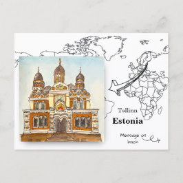 Postal Catedral de Alejandro Nevski, Tallin Estonia