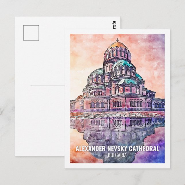 Postal Catedral de Alejandro Nevsky (Anverso / Reverso)