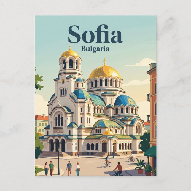 Postal Catedral de Alexander Nevsky Bulgaria (Anverso)