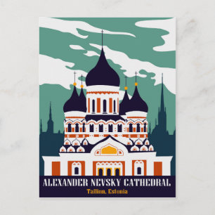 Postal Catedral de Alexander Nevsky, Tallin, Estonia