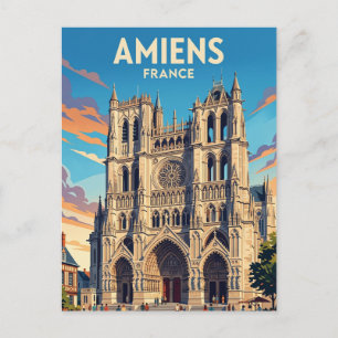 Postal Catedral de Amiens Francia