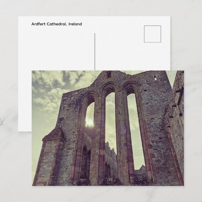 Postal Catedral de Ardfert, Irlanda (Anverso / Reverso)