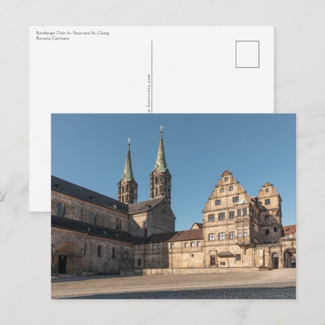 Postal Catedral de Bamberg, Alemania (Anverso / Reverso)