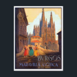 Postal Catedral de Burgos, tres mujeres en la calle<br><div class="desc">Imagen perfecta para su nuevo diseño de impresión. Podría ser un buen regalo o un "toque final" para decorar la casa.</div>