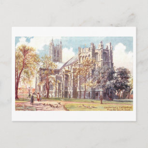 Postal Catedral de Canterbury antigua