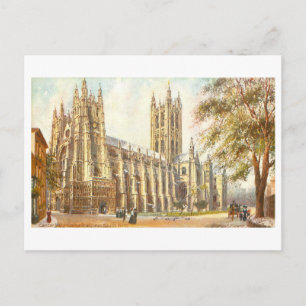 Postal Catedral de Canterbury antigua