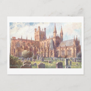 Postal Catedral de Chester antigua