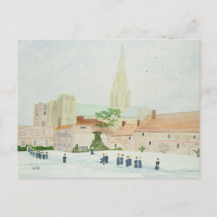 Postal Catedral de Chichester y Coro Visitante