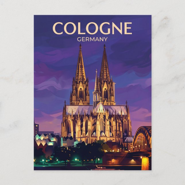 Postal Catedral de Colonia Alemania (Anverso)