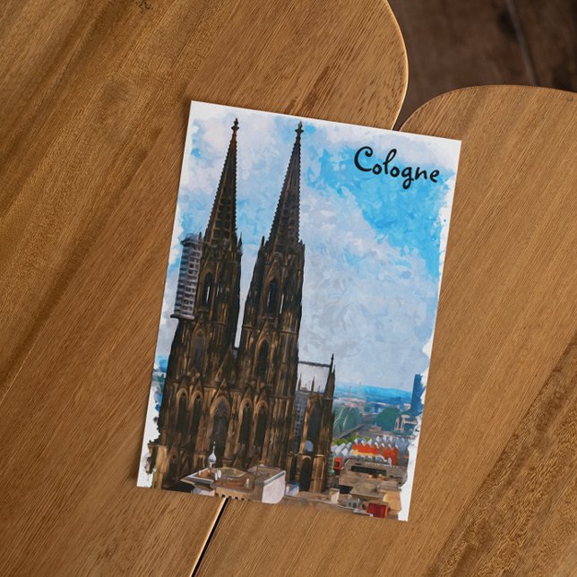 Postal Catedral de Colonia Alemania (cologne germany kölner dom postcard)