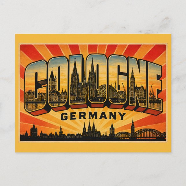 Postal Catedral de Colonia Alemania (Anverso)