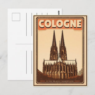 Postal Catedral de Colonia, feriado de la Alemania de Köl