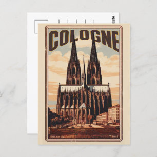 Postal Catedral de Colonia, feriado de la Alemania de Köl