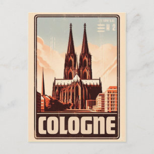 Postal Catedral de Colonia, feriado de la Alemania de Köl