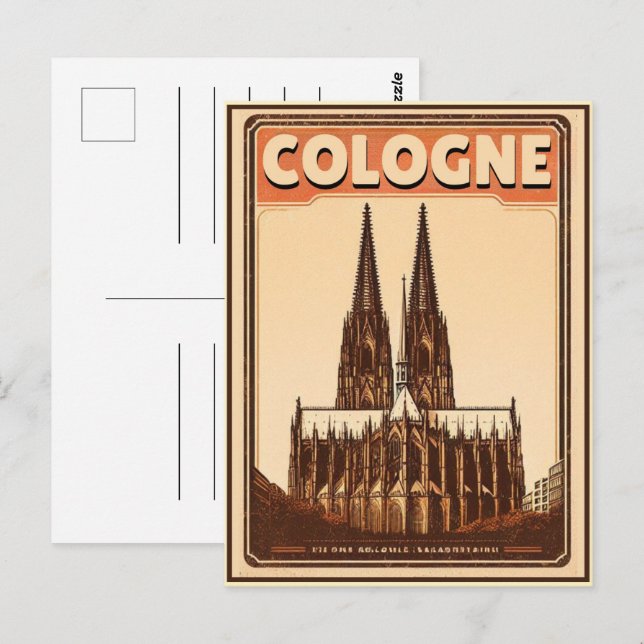 Postal Catedral de Colonia, Köln Alemania vacaciones (Anverso / Reverso)