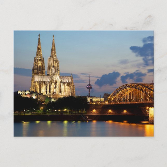 Postal Catedral de Colonia Postcard, Alemania (Anverso)