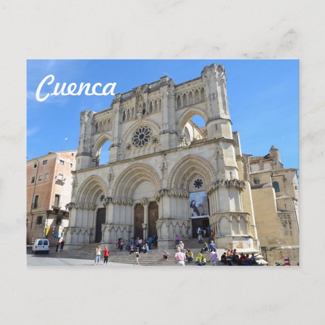 Postal Catedral de Cuenca, España (Anverso)