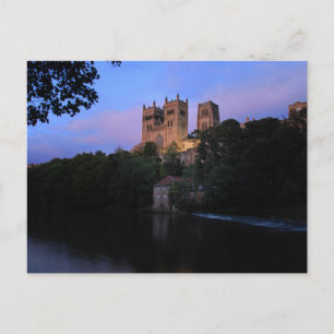 Postal Catedral de Durham al atardecer