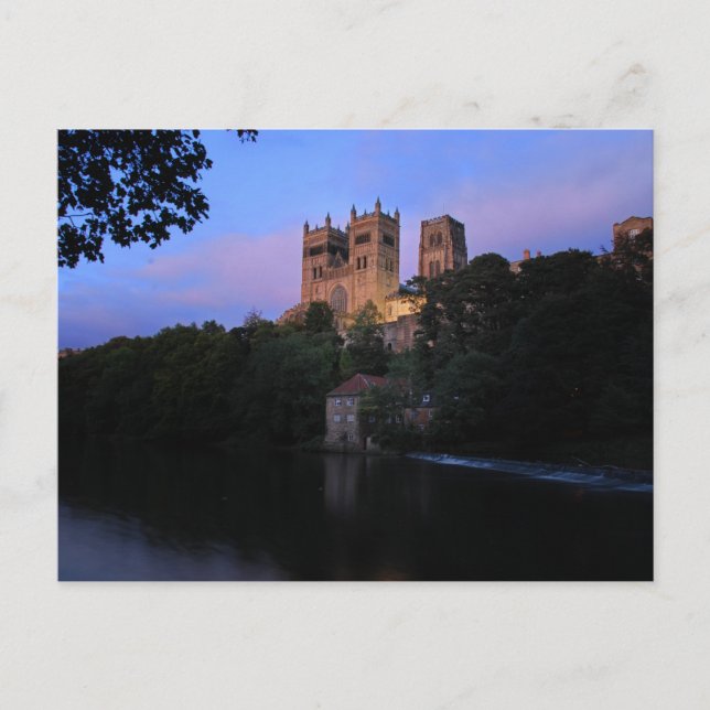 Postal Catedral de Durham al atardecer (Anverso)